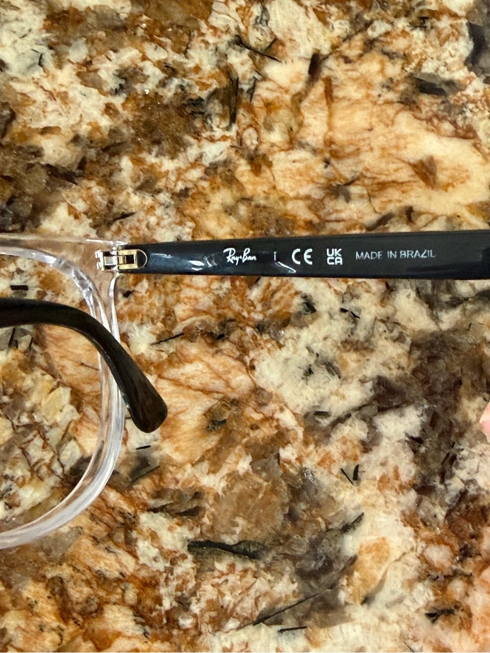 Unisex Ray-Ban Clear Frame Glasses w/ Black Arms - RX or Sunglasses! *Frame Only - Picture 3 of 4